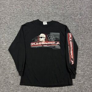 Vintage Y2K  Dale Earnhardt Jr Winners Circle Racing Long Sleeve Black Mens XL